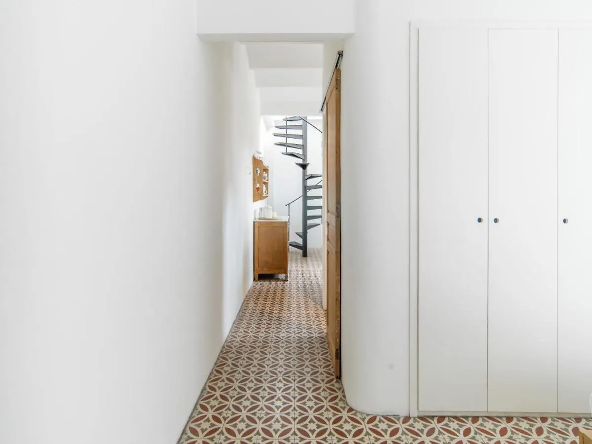 White Penthouse Apartment Barcelona Spain