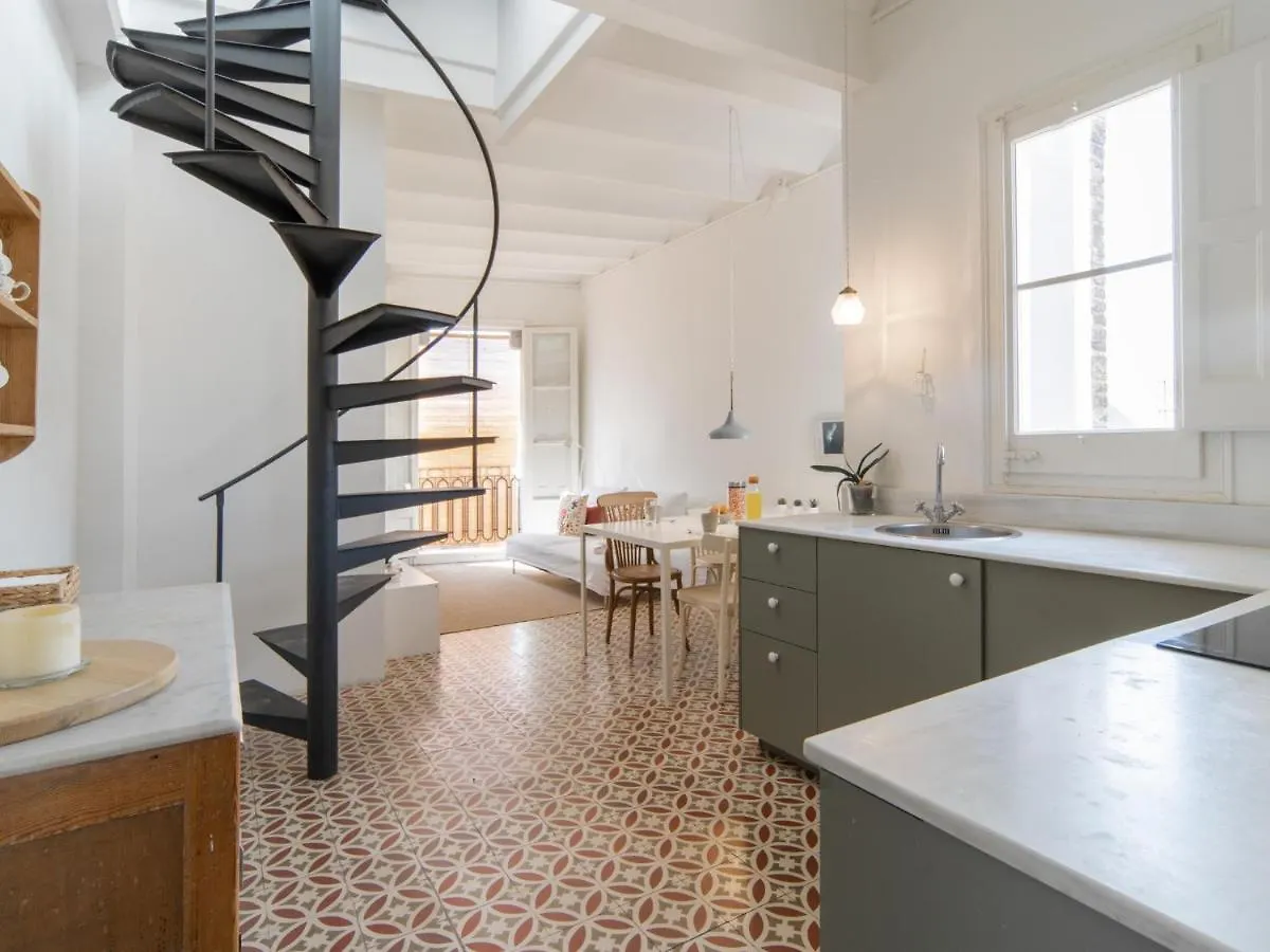 White Penthouse Apartment Barcelona